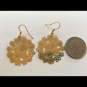 Filigree earrings, delicate in details.